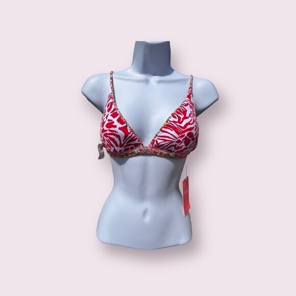 Maaji Fixed Triangle Bikini Top Reversable Women’s Size S - Picture 2 of 8